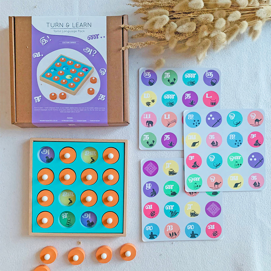 Turn and Learn - Tamil Language - Memory Game