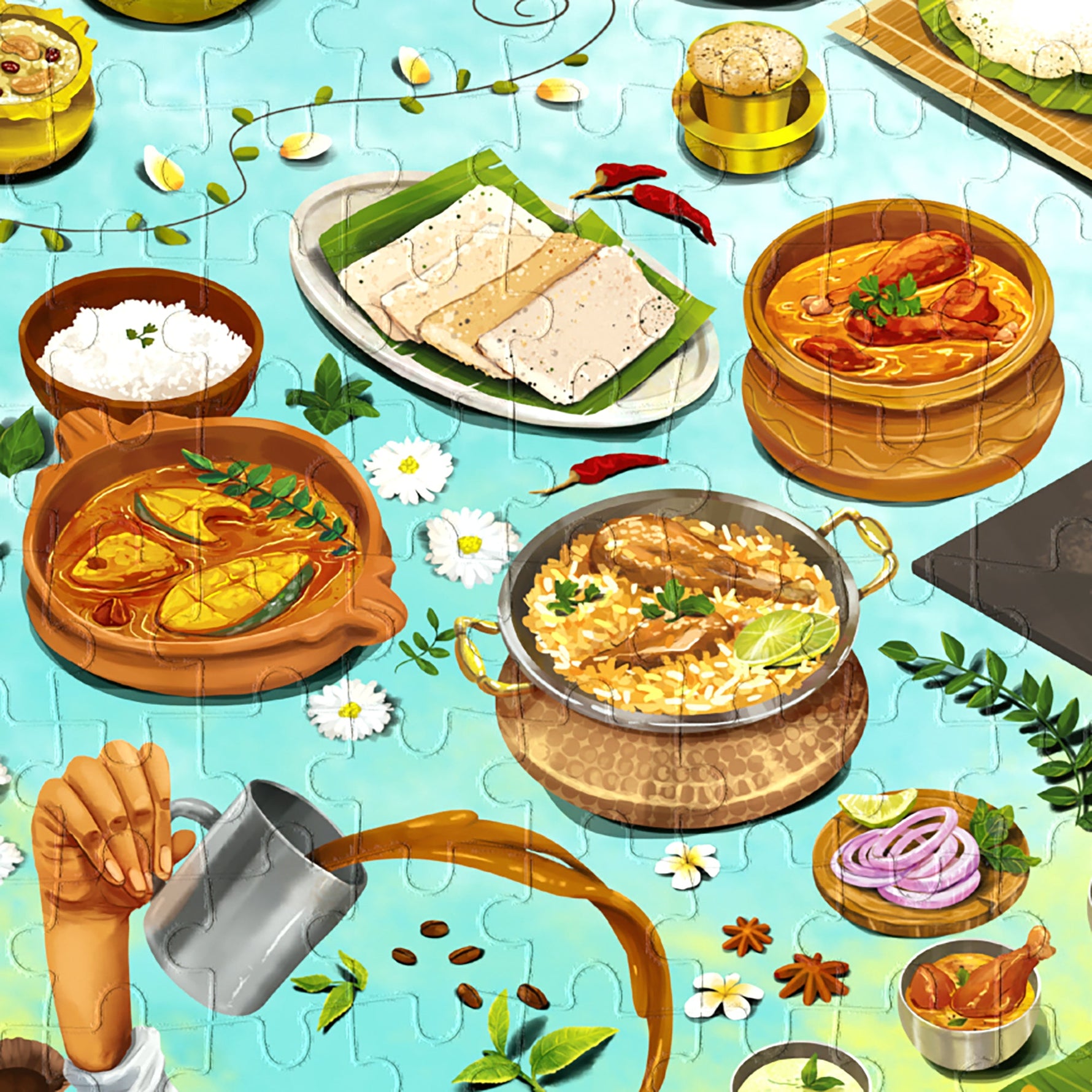 Melting Pot - South Indian Gastronomy - 100pcs puzzle