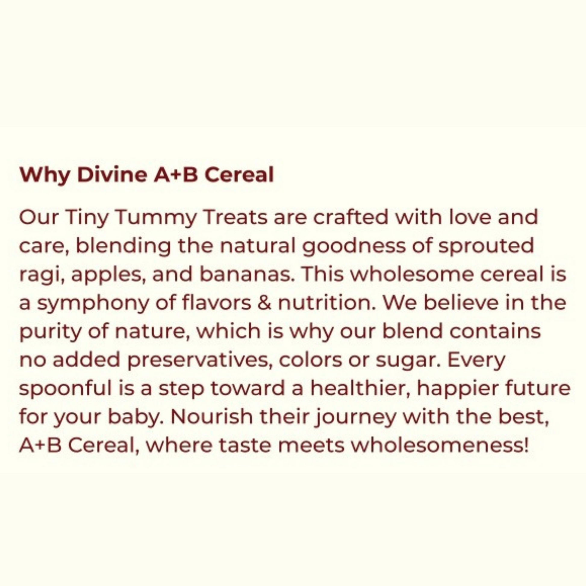 A+B Cereal Sprouted Ragi for Easy Digestion and Natural Weight Gain