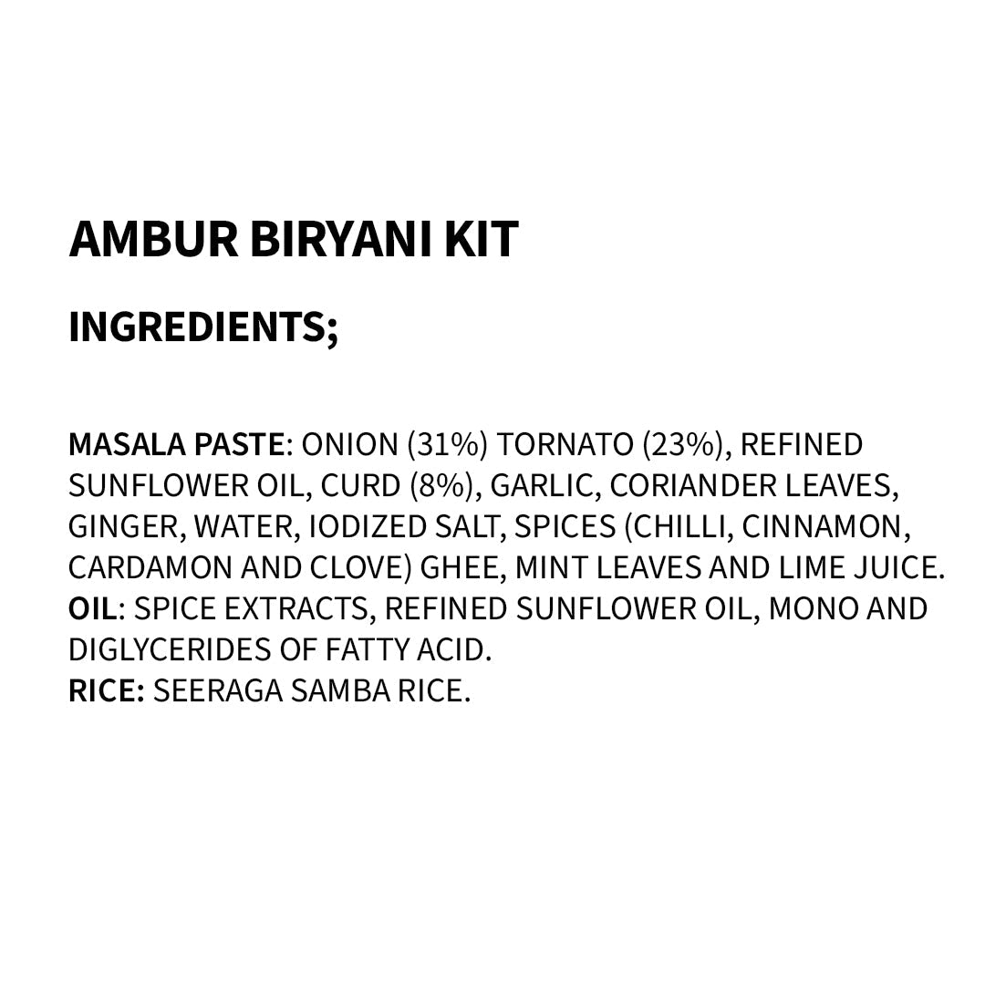 Ambur Biryani (Preservative Free)