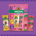DESi Popz Kidz Real Aam & Strawberry | Made with Jaggery | Pack of 8