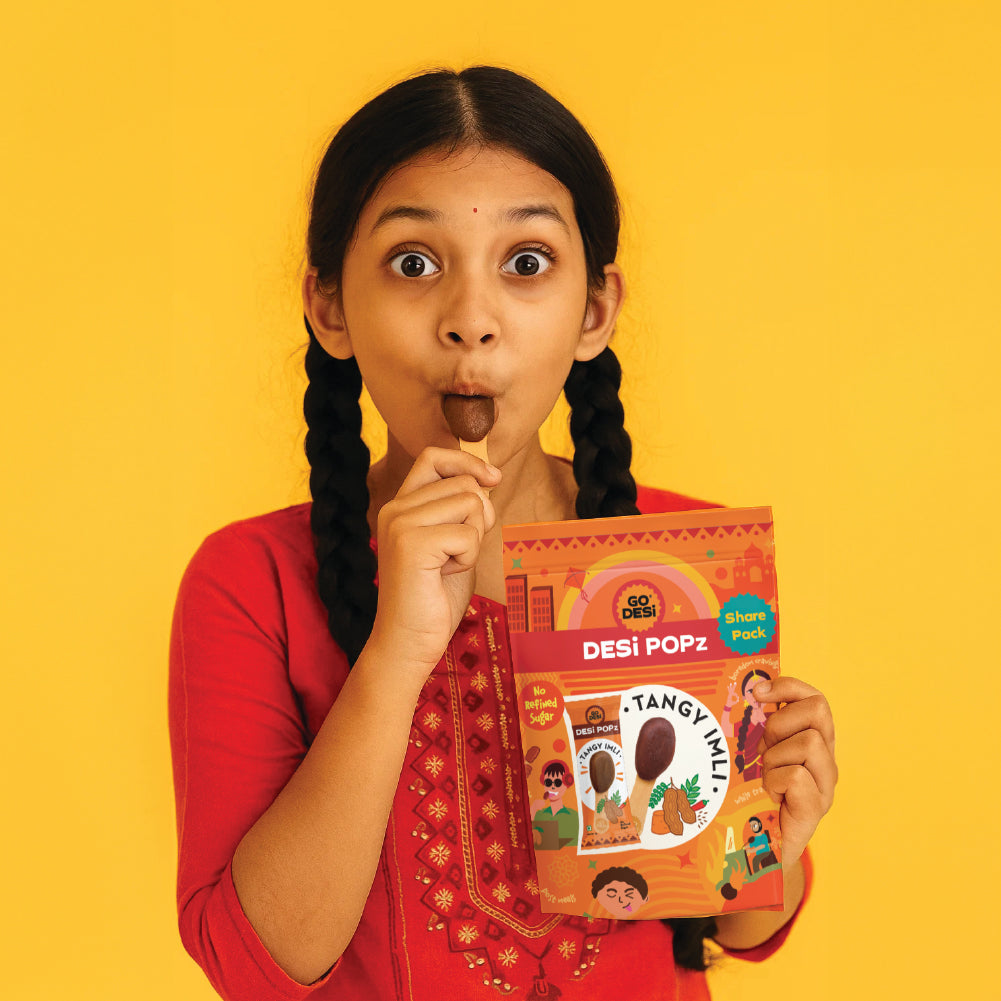 DESi Popz Tangy Imli | Made with Jaggery | Pack of 8