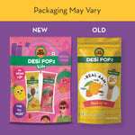 DESi Popz Kidz Real Aam & Strawberry | Made with Jaggery | Pack of 8