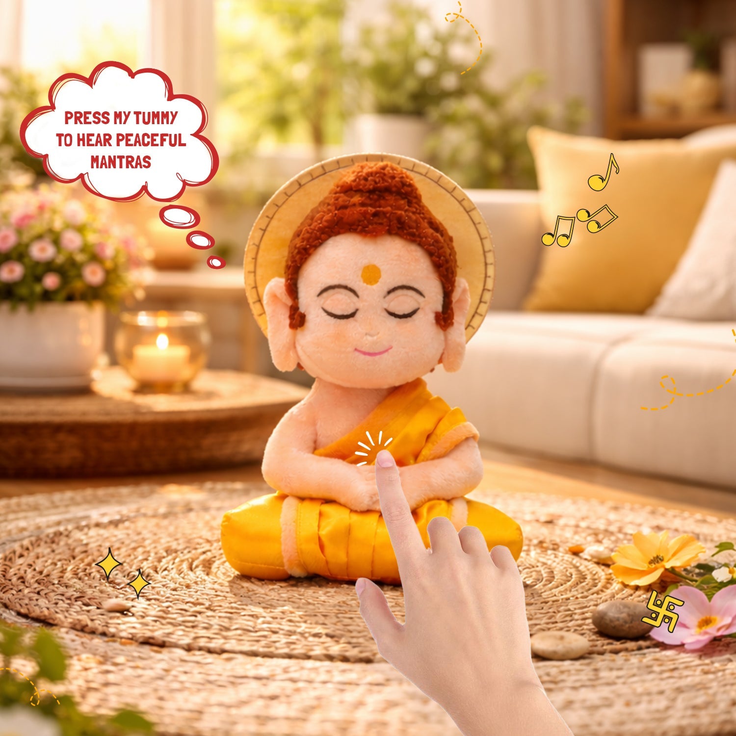 Mantra Chanting Gautam Buddha (Small - 25 cms)