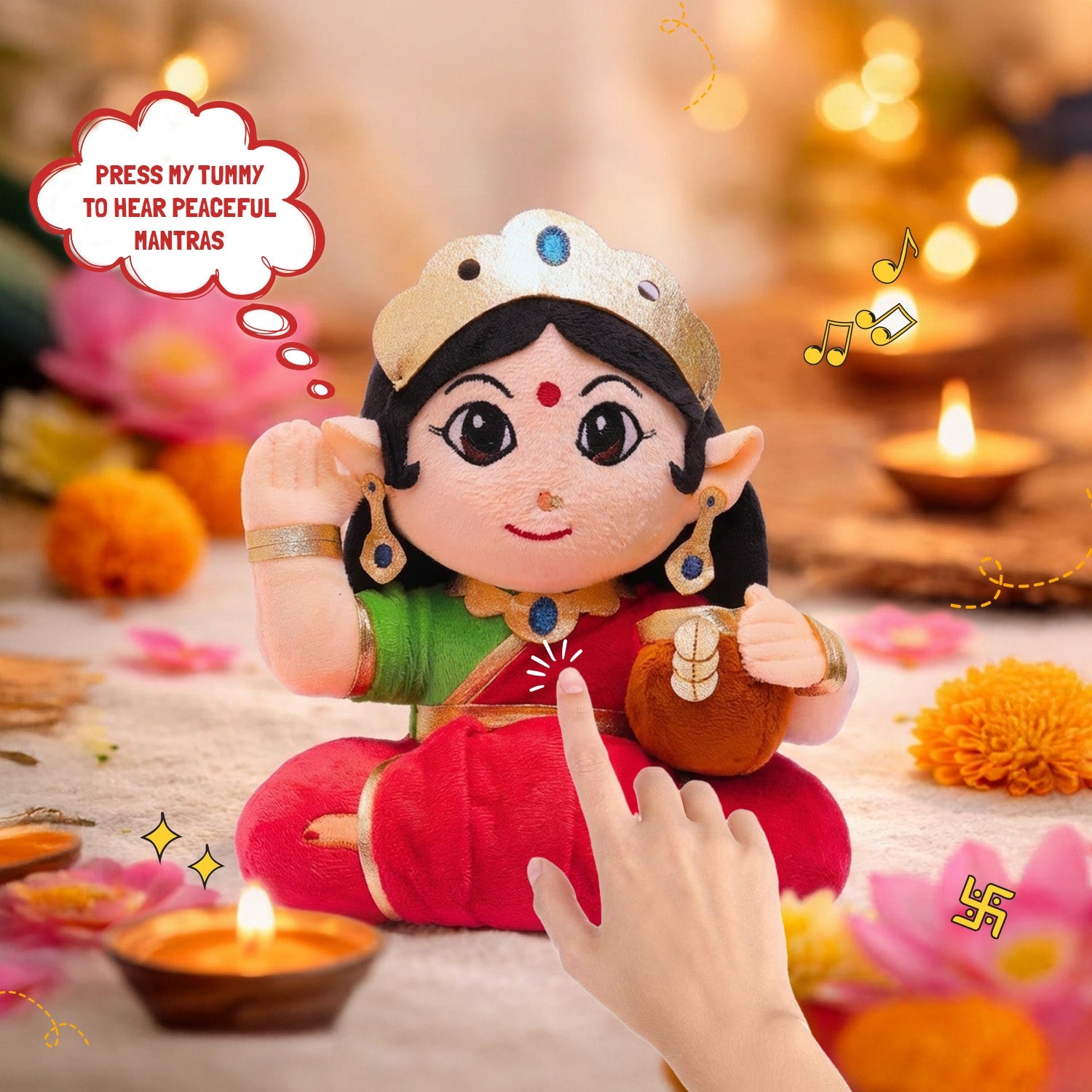 Mantra Chanting Devi Lakshmi (Small - 22 cm)