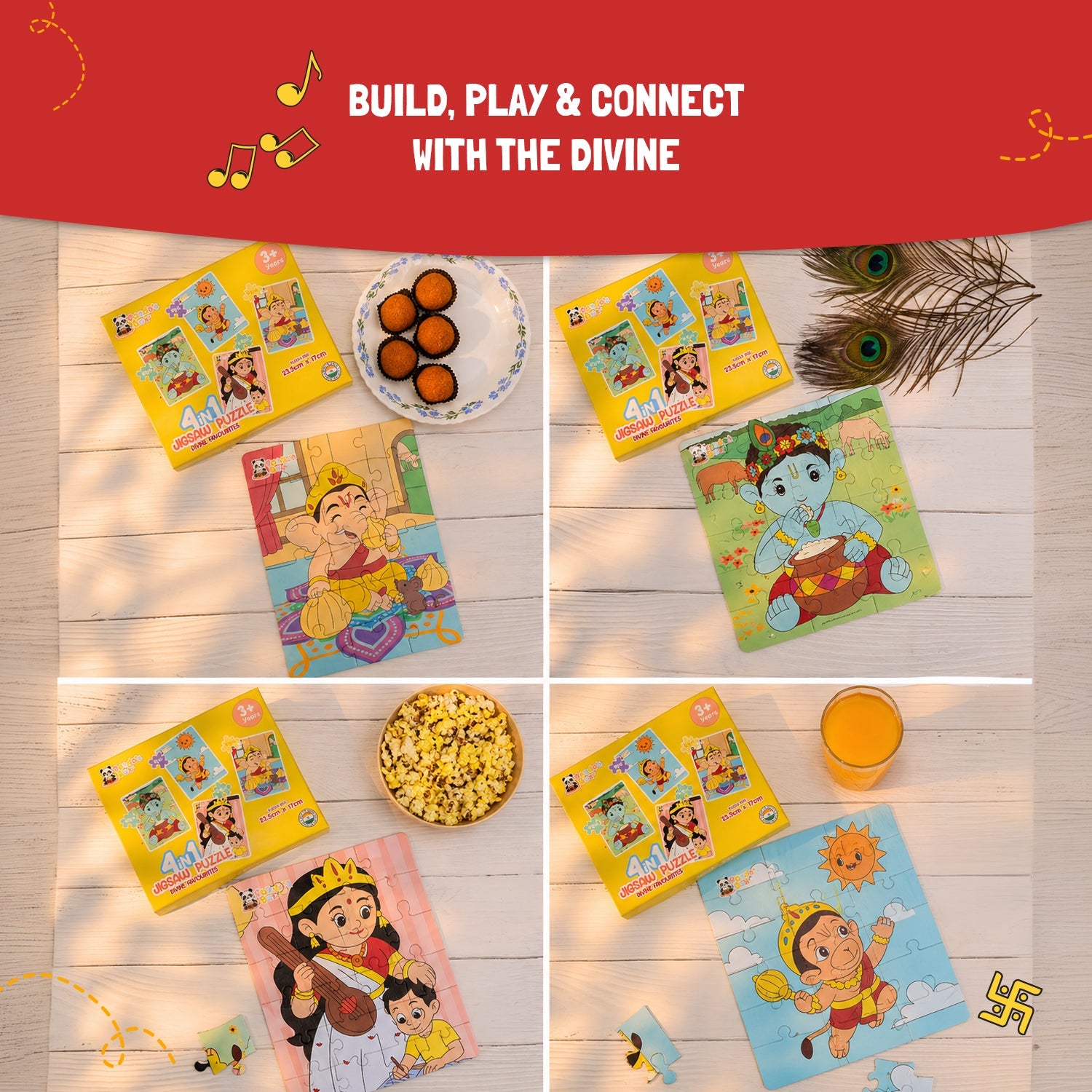Jigsaw Puzzle 4 in 1 - Divine Favourites