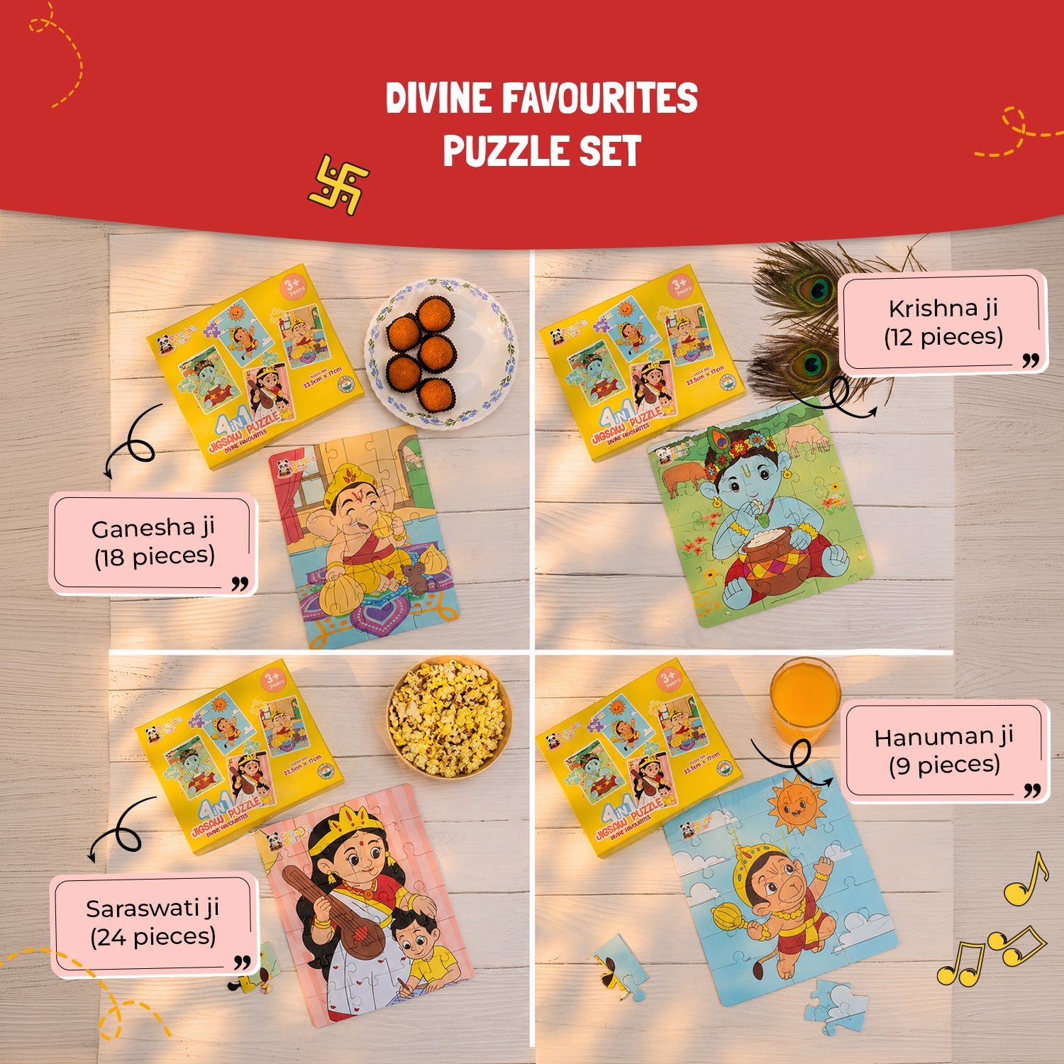 Festivals of India & Divine Favourites Puzzle Combo