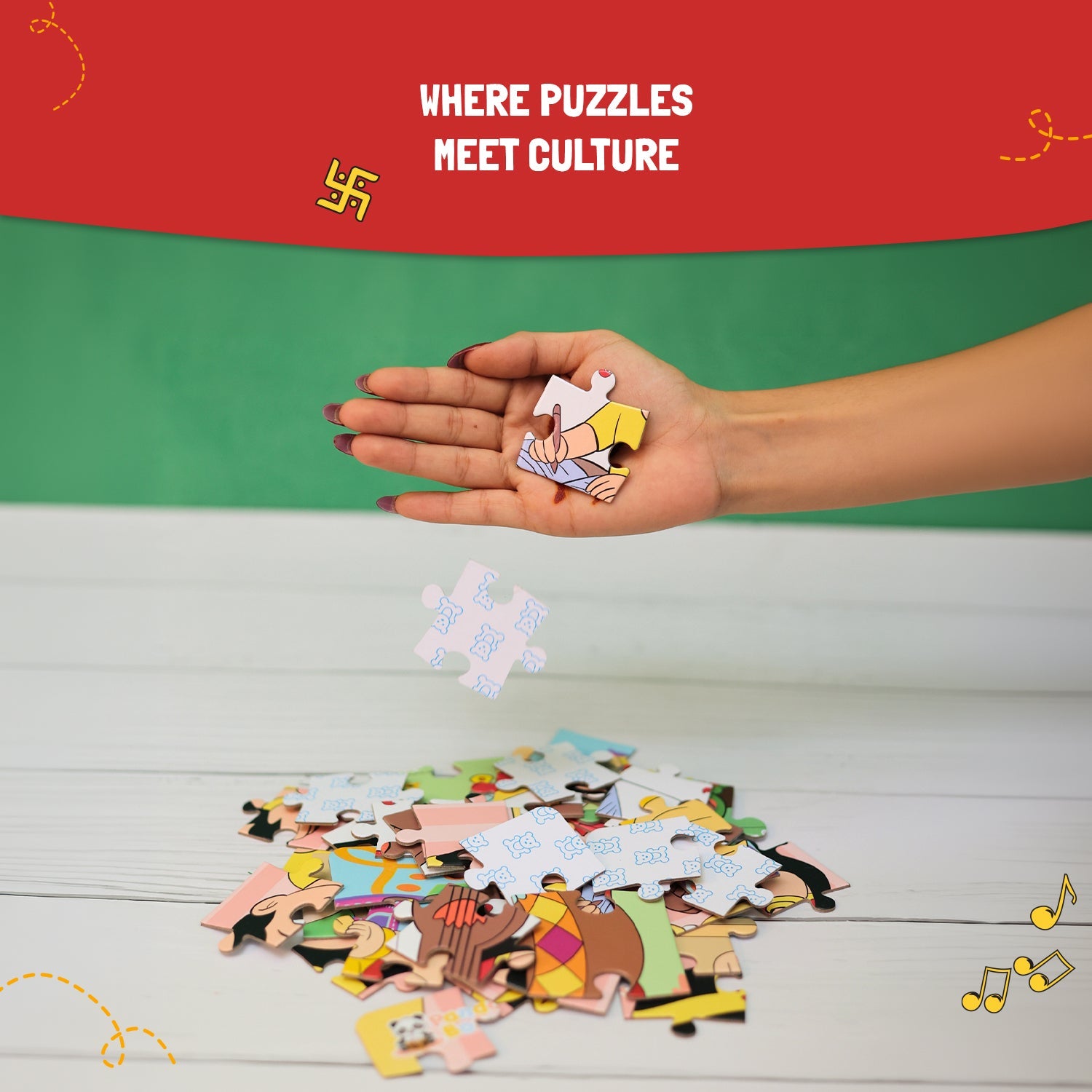 Jigsaw Puzzle 4 in 1 - Festivals of India