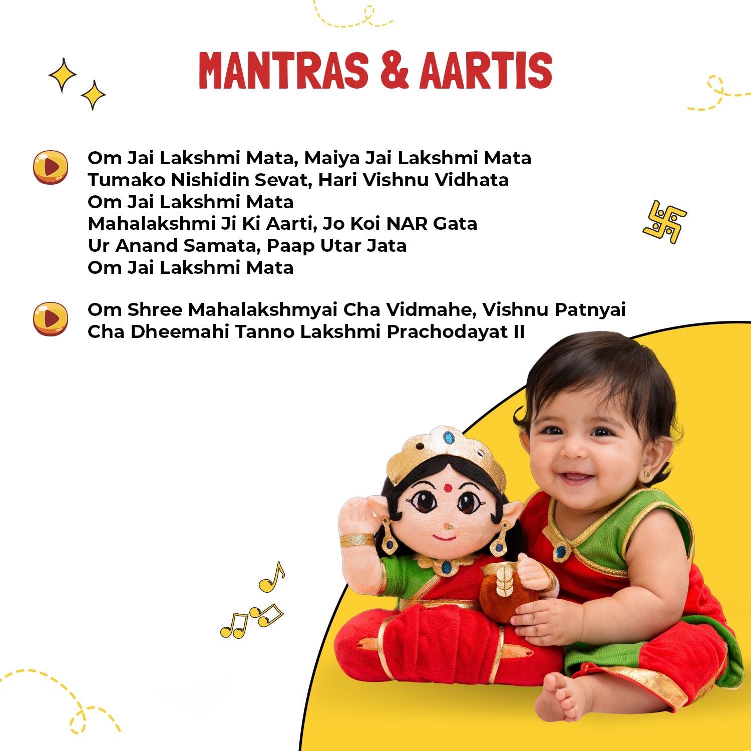 Mantra Chanting Devi Lakshmi (Small - 22 cm)