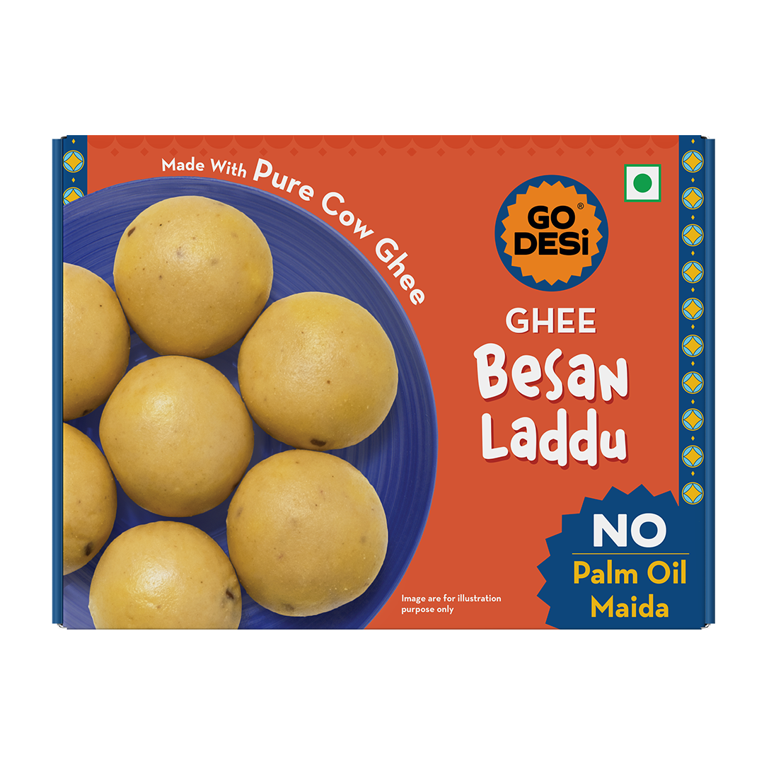 Ghee Besan Laddu | No Palm Oil or Maida