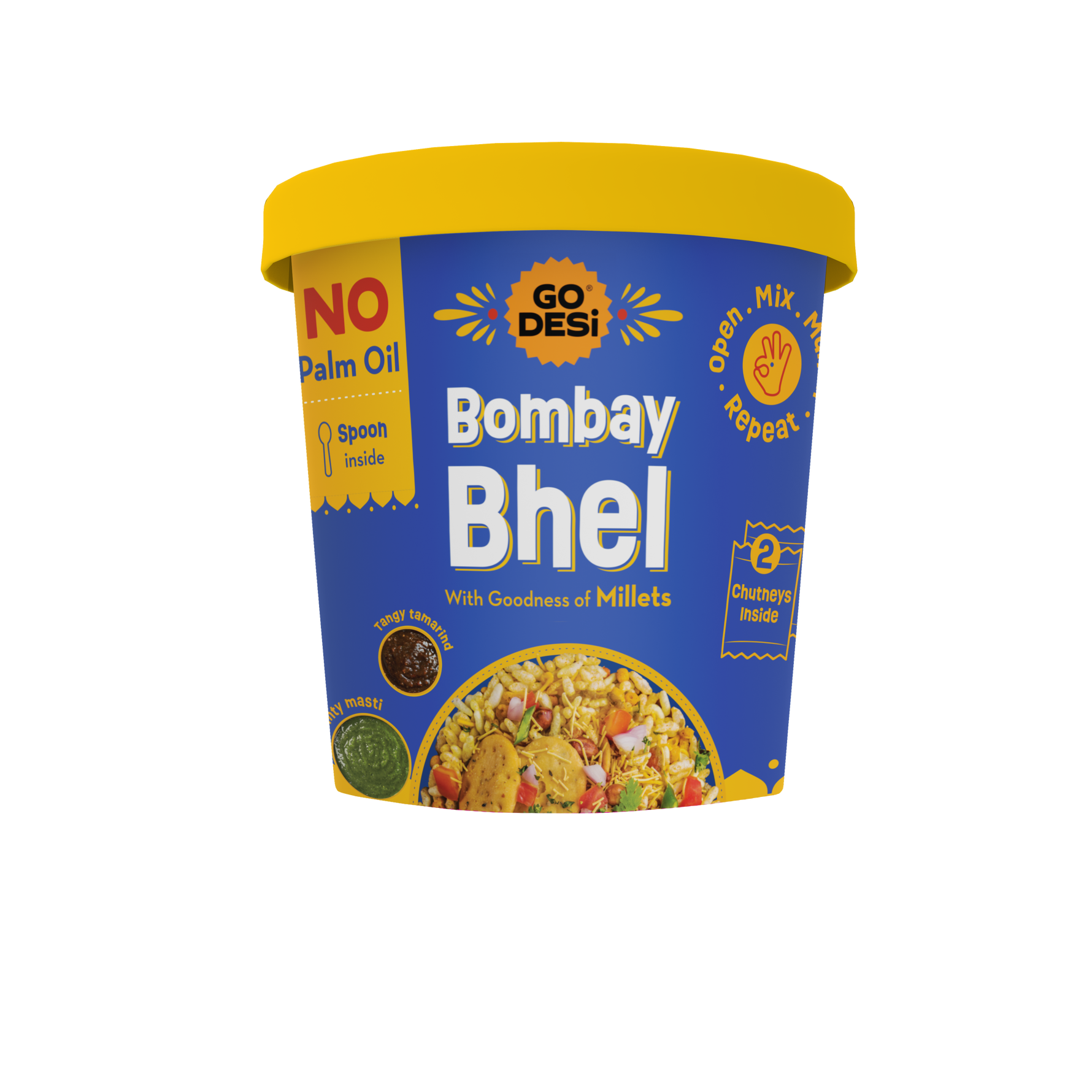 Bombay Bhel | No palm oil | With 2 Chutneys Inside