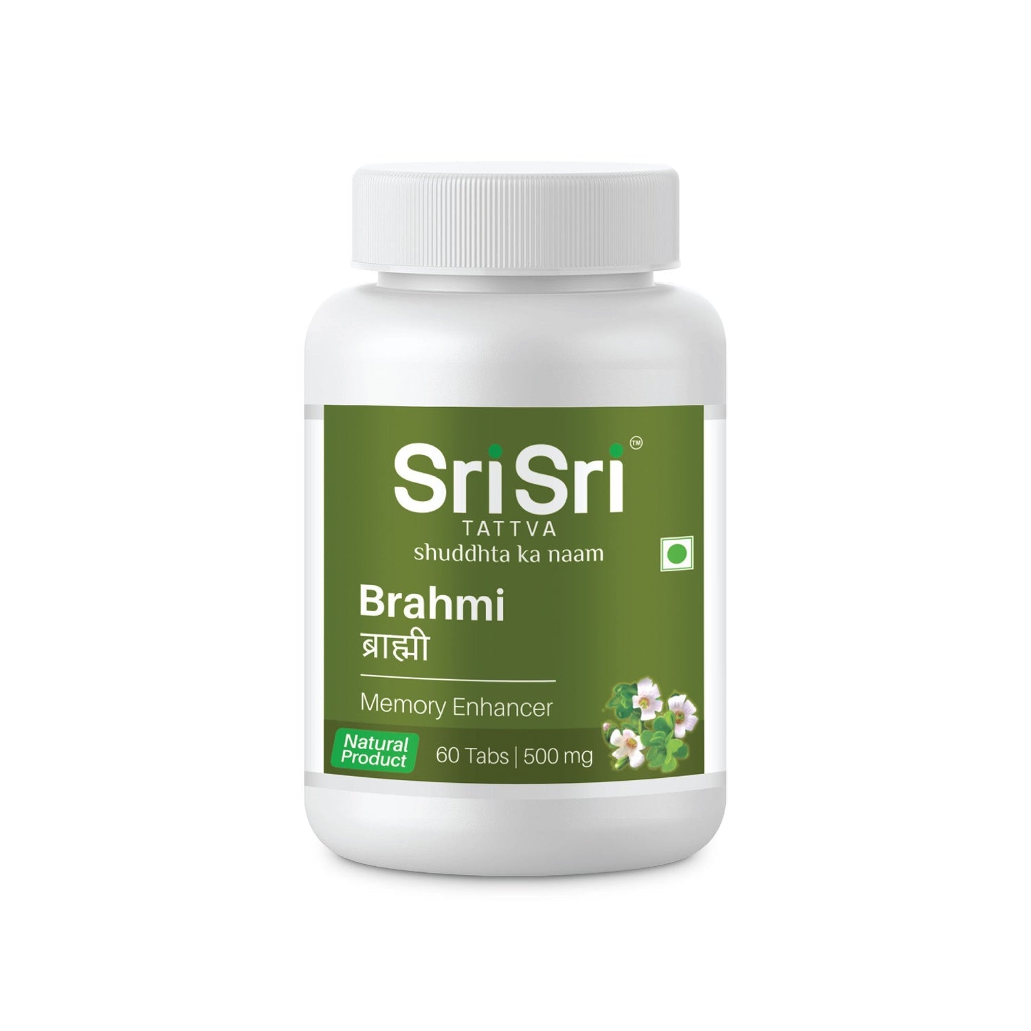 Brahmi - Memory Enhancer | Ayurvedic Natural Product, 60 Tabs | 500 mg