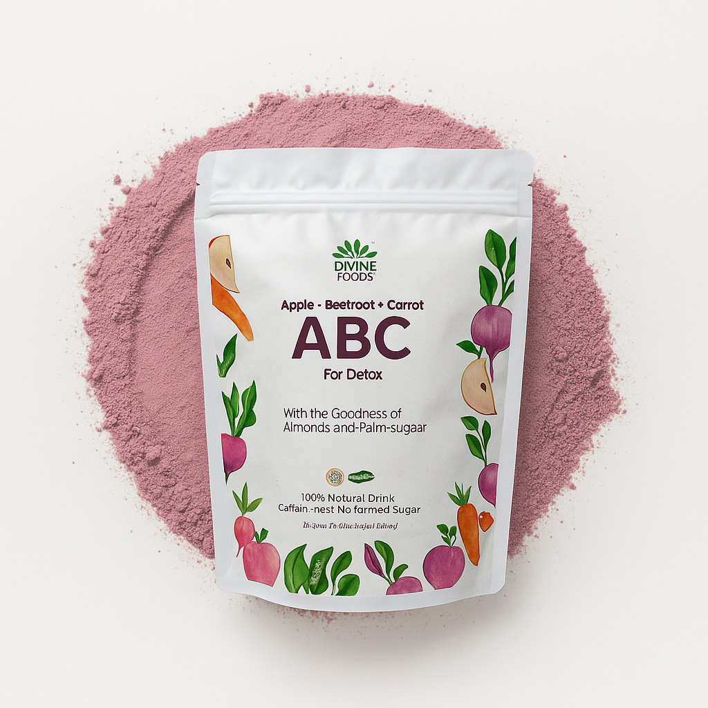 Natural ABC Latte Milk Mix (Apple+Beetroot+Carrot) - Healthy Alternative to Traditional Malt Drinks