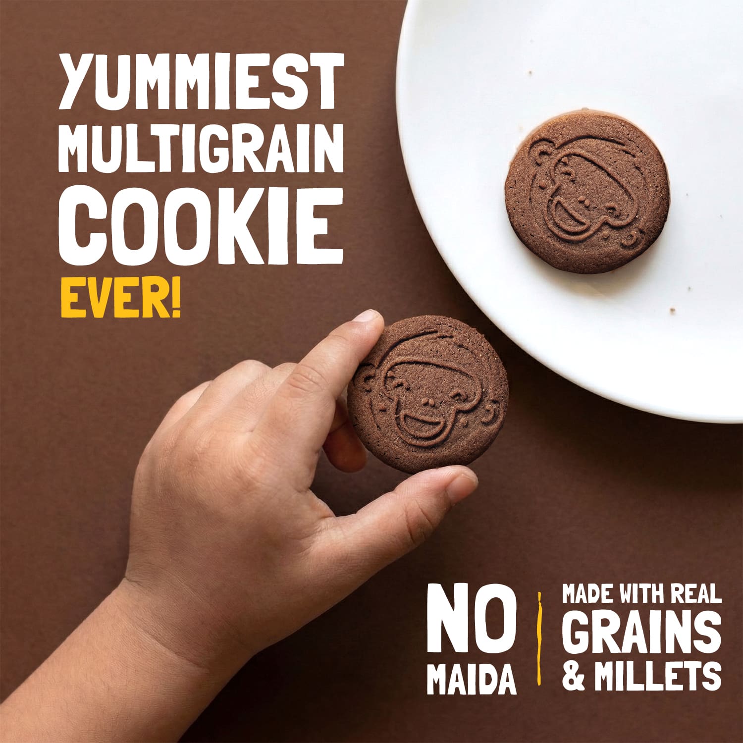 Choco Ragi Cookies | Yummy Multigrain Biscuit