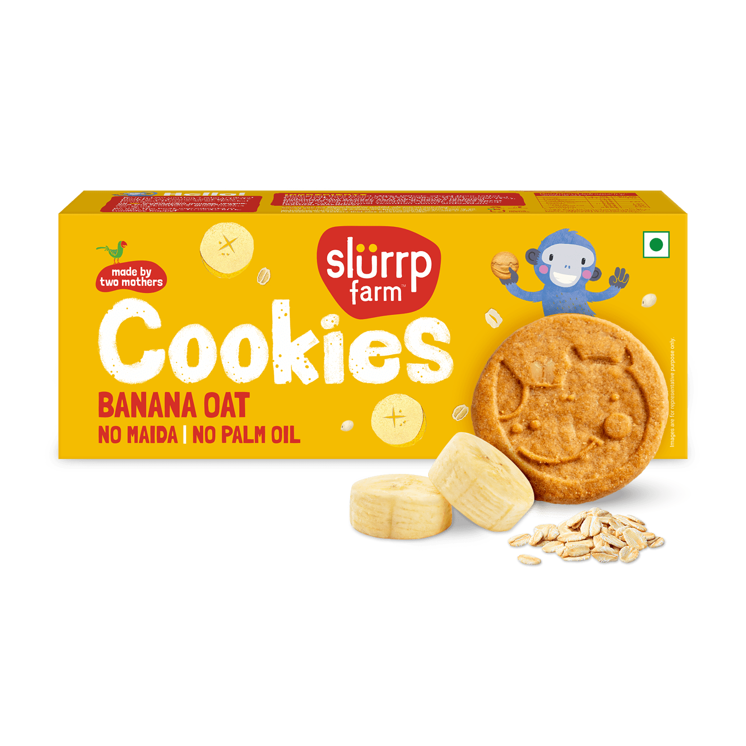Choco Ragi and Banana Oat Cookies Combo Pack of 4