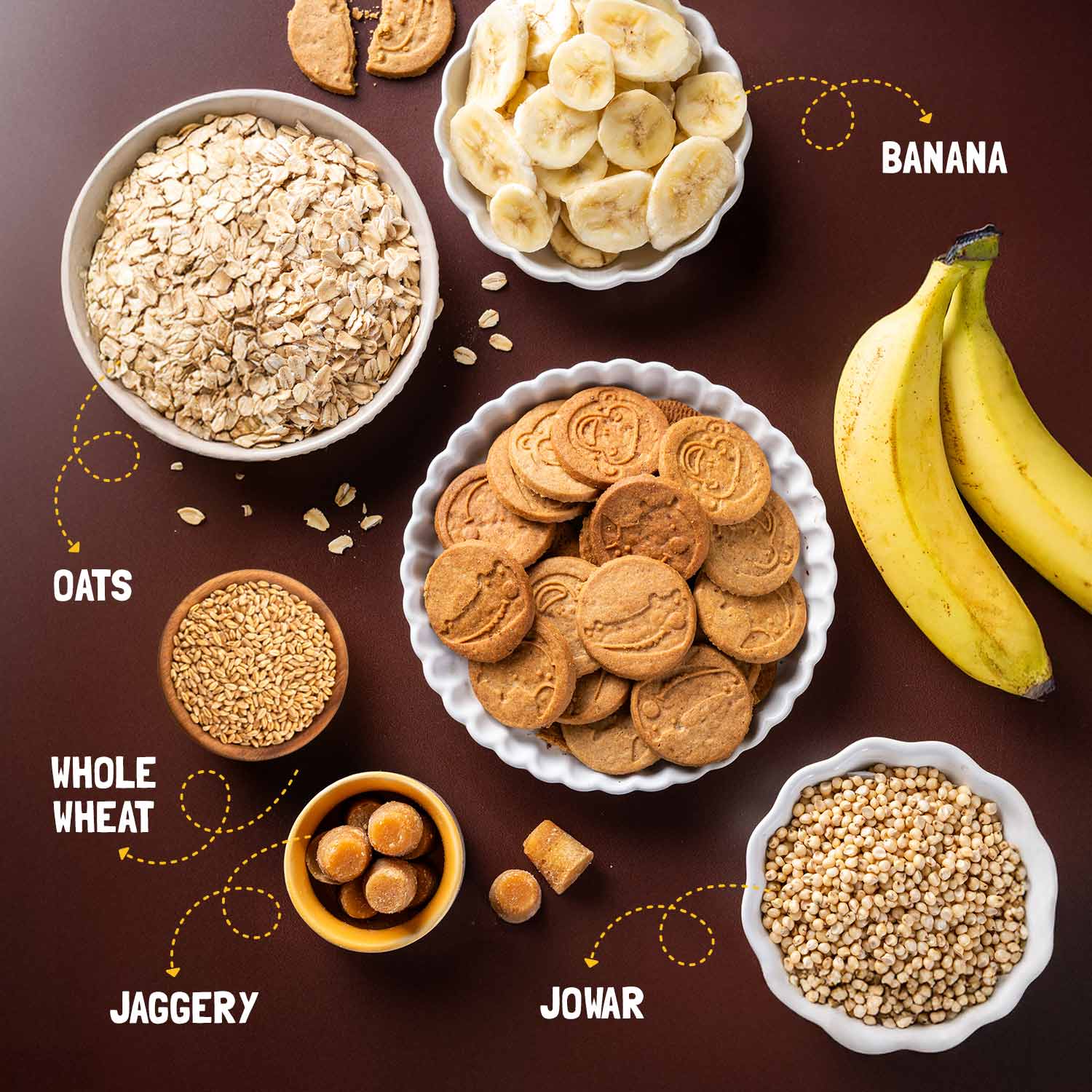 Banana Oat Cookies Combo Pack of 4