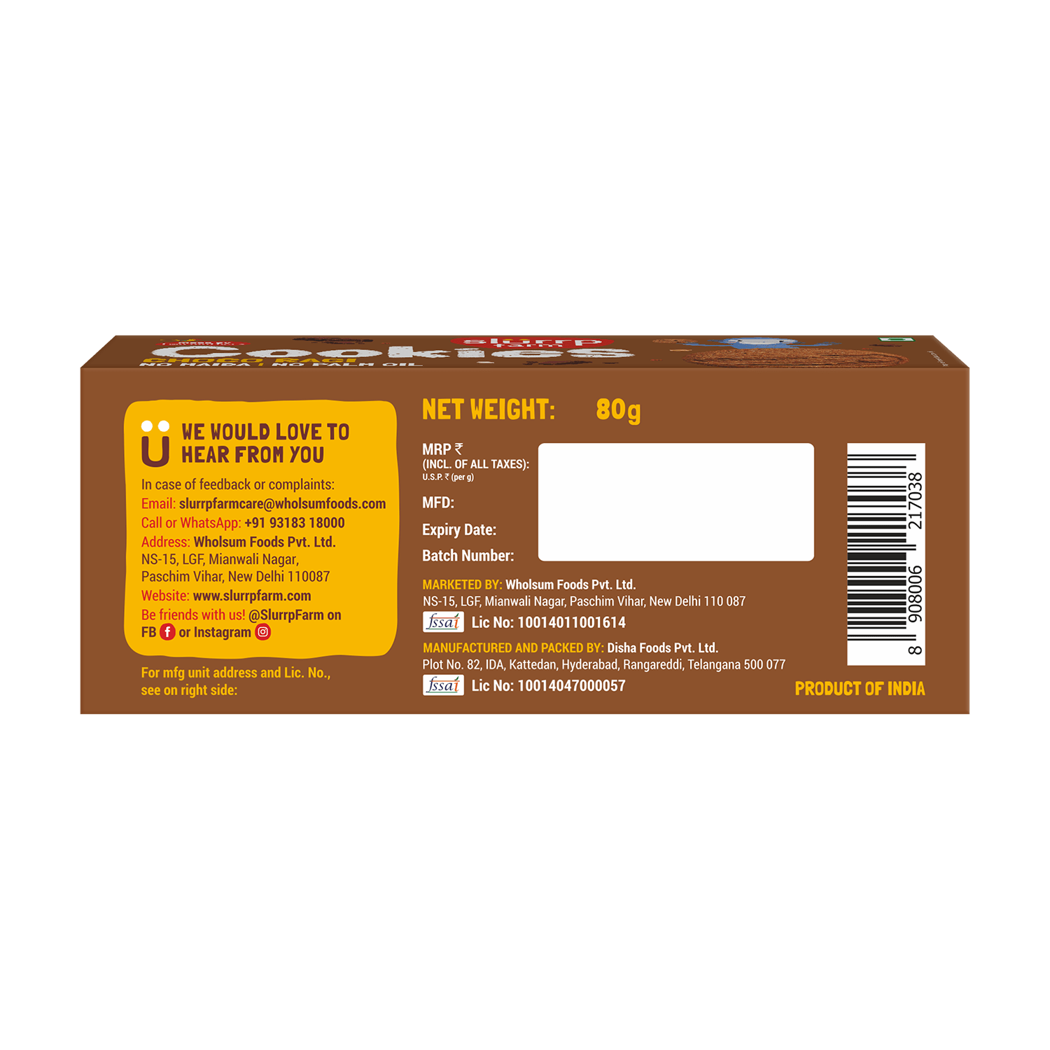Choco Ragi and Banana Oat Cookies Combo Pack of 2