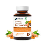 SupaSupp Quick Action Bioperine Oil Curcuwin | Anti-Inflammatory, Anti-Oxidant, Overall Repair And Immunity | Health Supplement | 60 Veg Cap, 500 mg