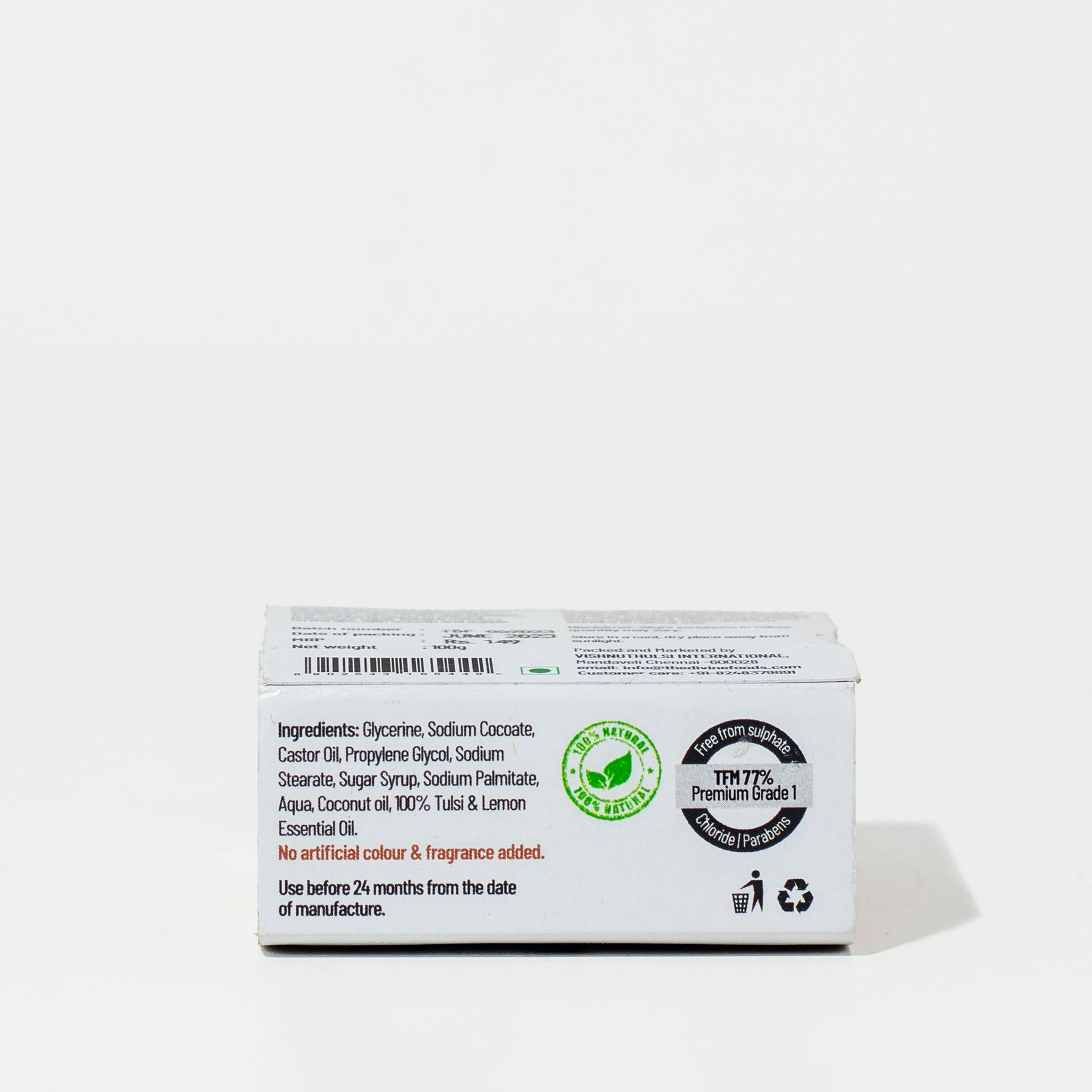 Organic handcrafted Coconut Oil Soap