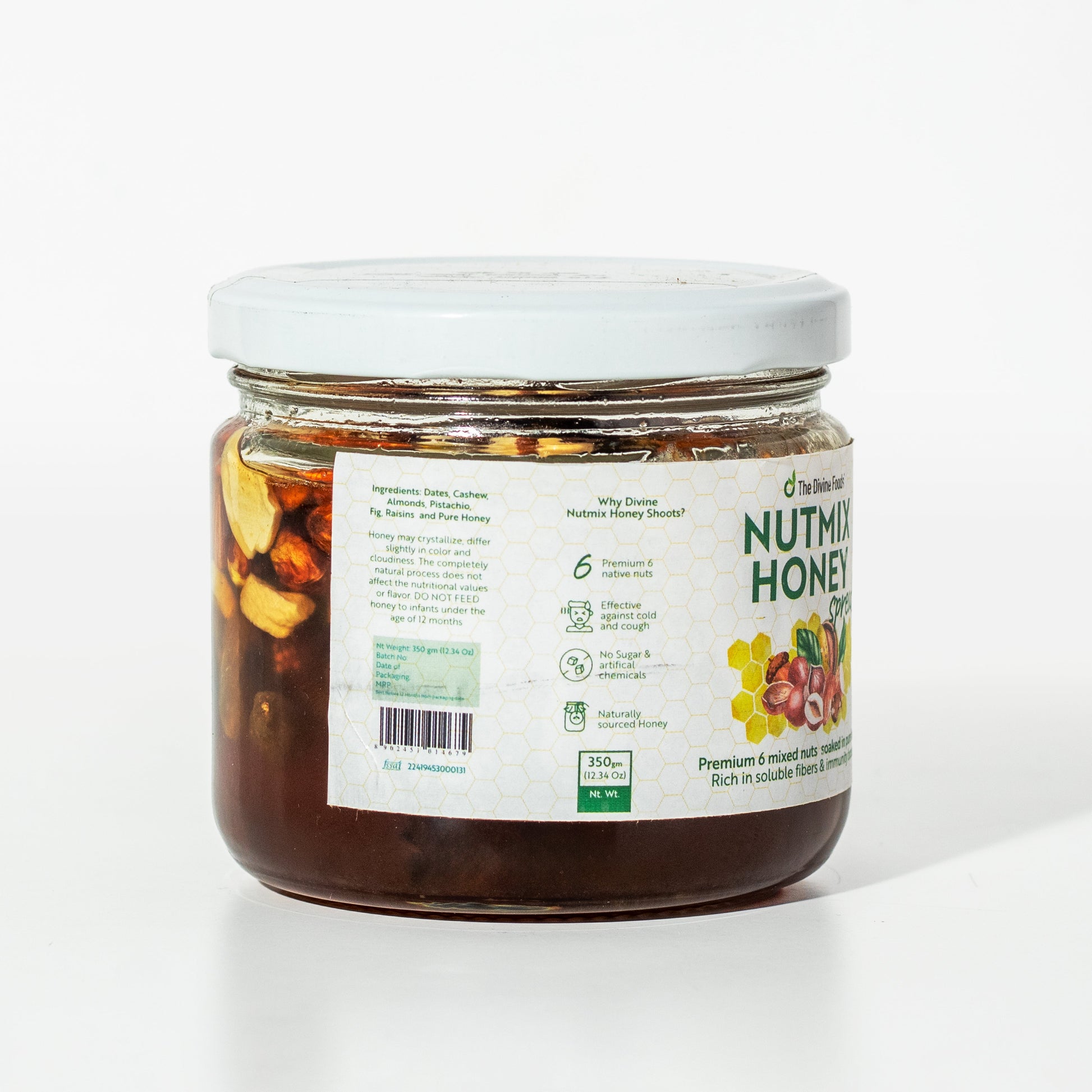 Nut Mix Honey (Made With Premium 5 Nuts & Single Origin Honey) For Immunity Boosting
