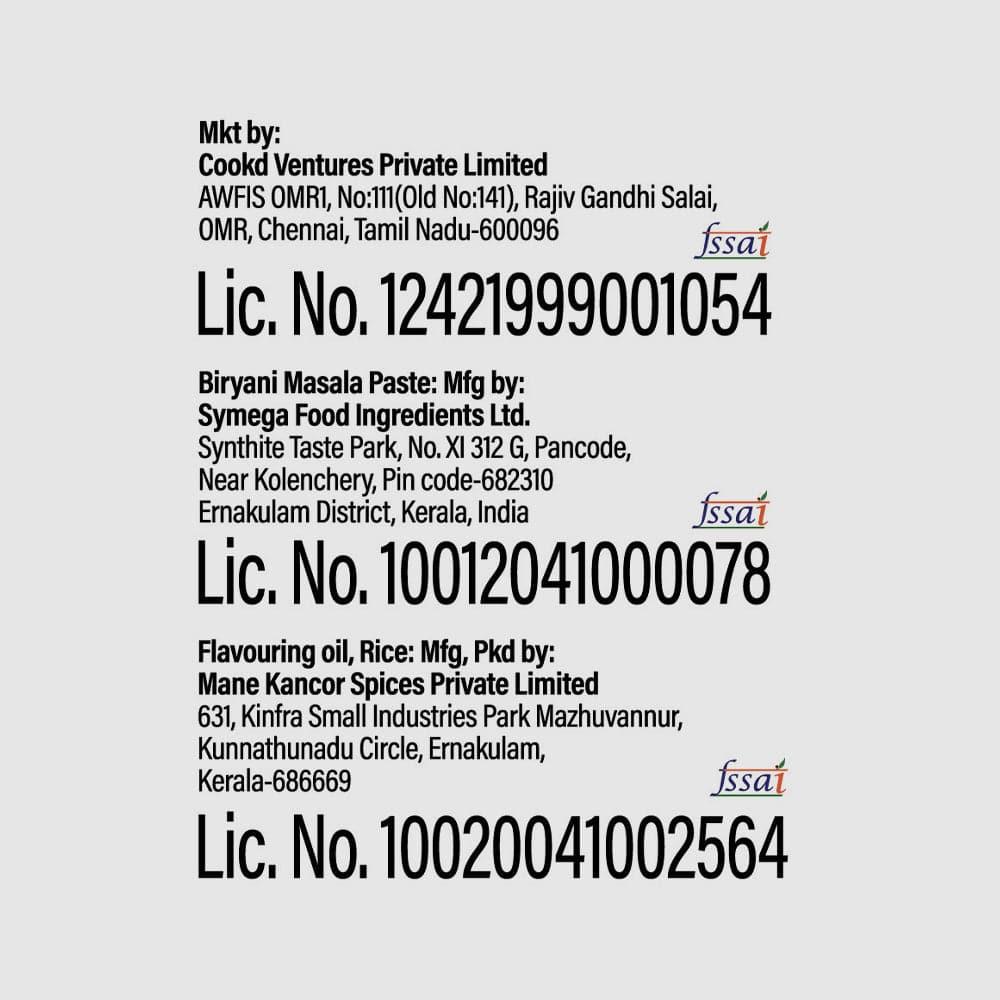 Dindigul Biryani (Preservative Free)