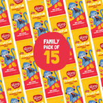 Made with 99% Fruit | FruitFull Strips - Family Pack of 15 | Strawberry and Mango