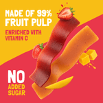 Made with 99% Fruit | FruitFull Strips - Pack of 10 for Play Dates | Strawberry and Mango