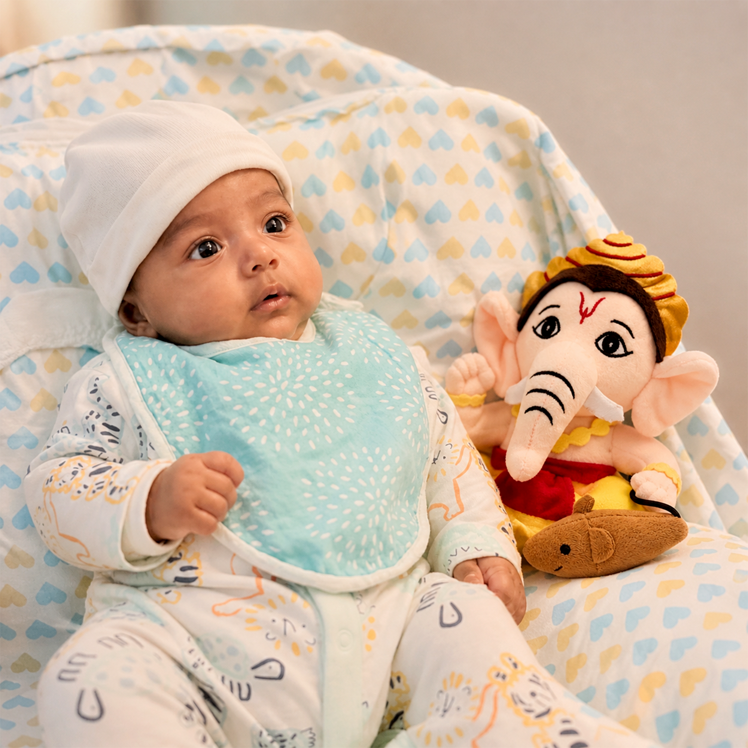Mantra Chanting Baby Ganesha (Small-22 cm)