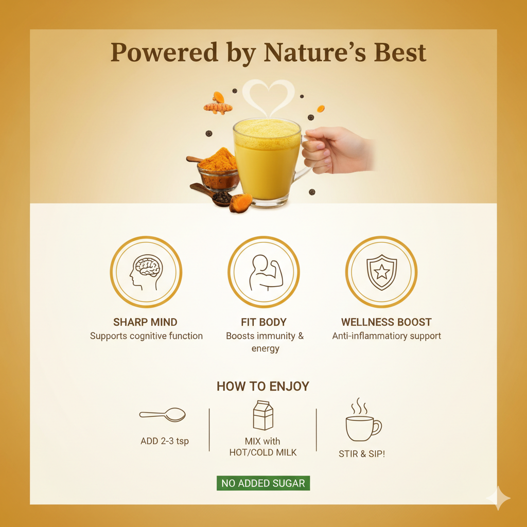 Golden Spiced Latte Ojasvita with Turmeric, Pepper and Ginger, 200 g