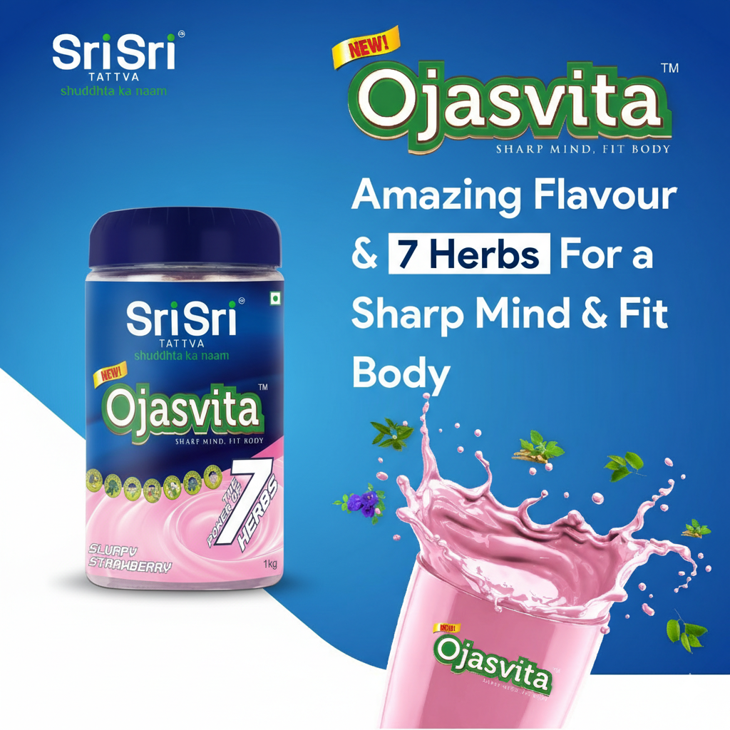 Strawberry Ojasvita  - Sharp Mind & Fit Body, 1 kg