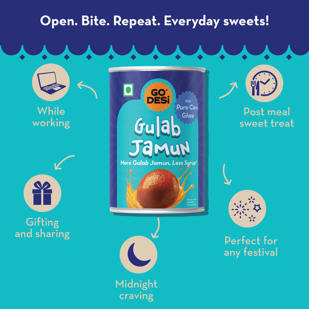 Gulab Jamun | Made with Pure Cow Ghee