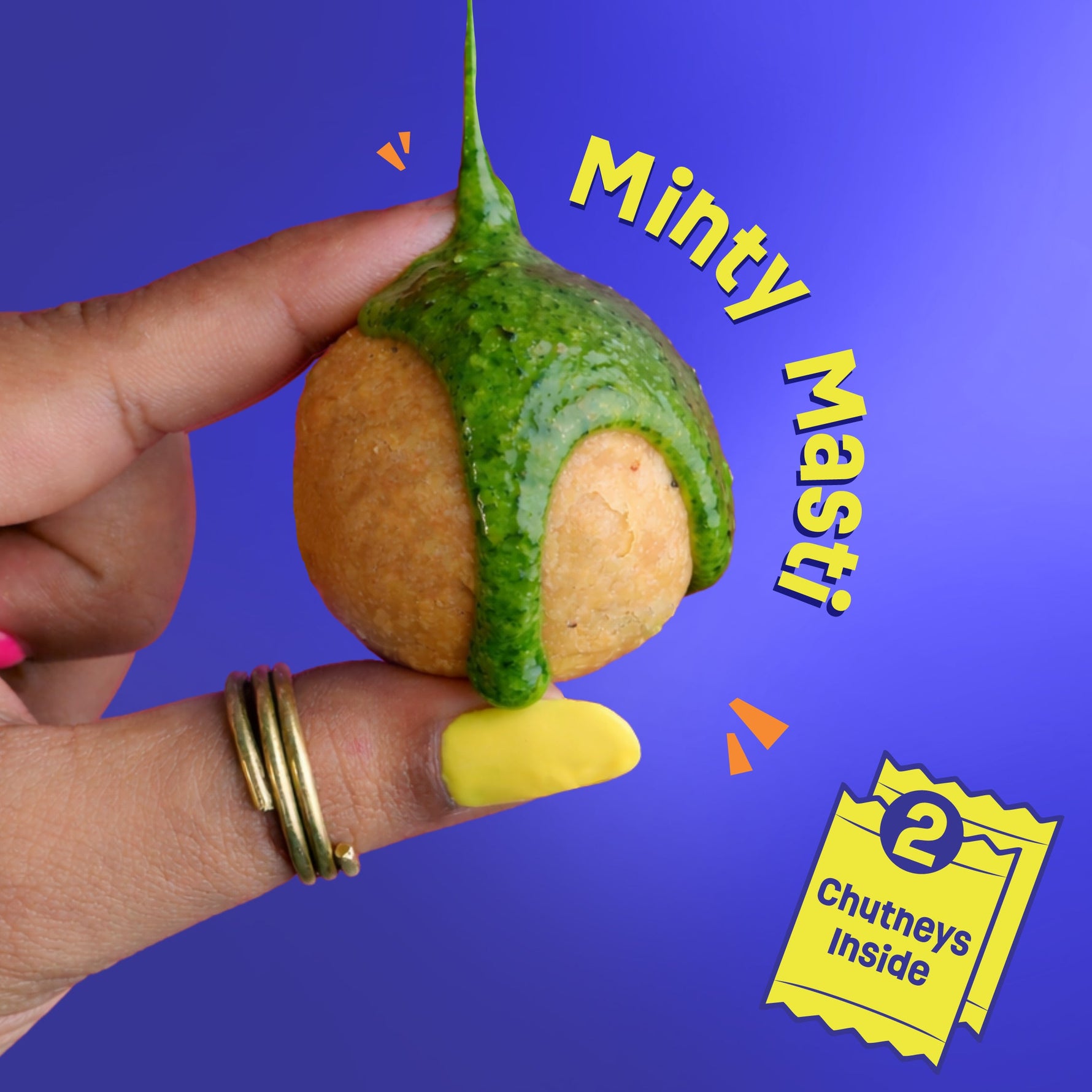 Mini Kachori | No Palm Oil | With 2 Chutneys Inside