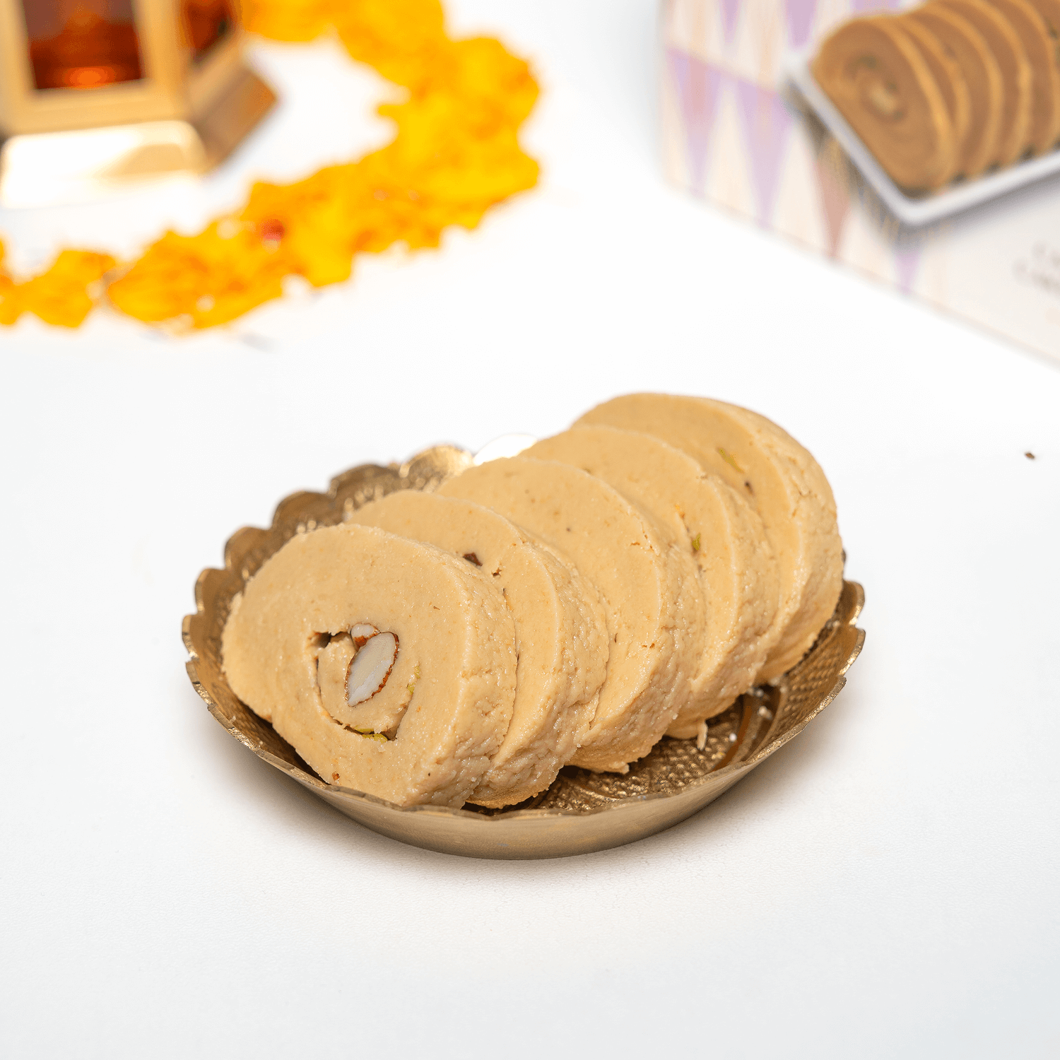 Kaju Cake Roll