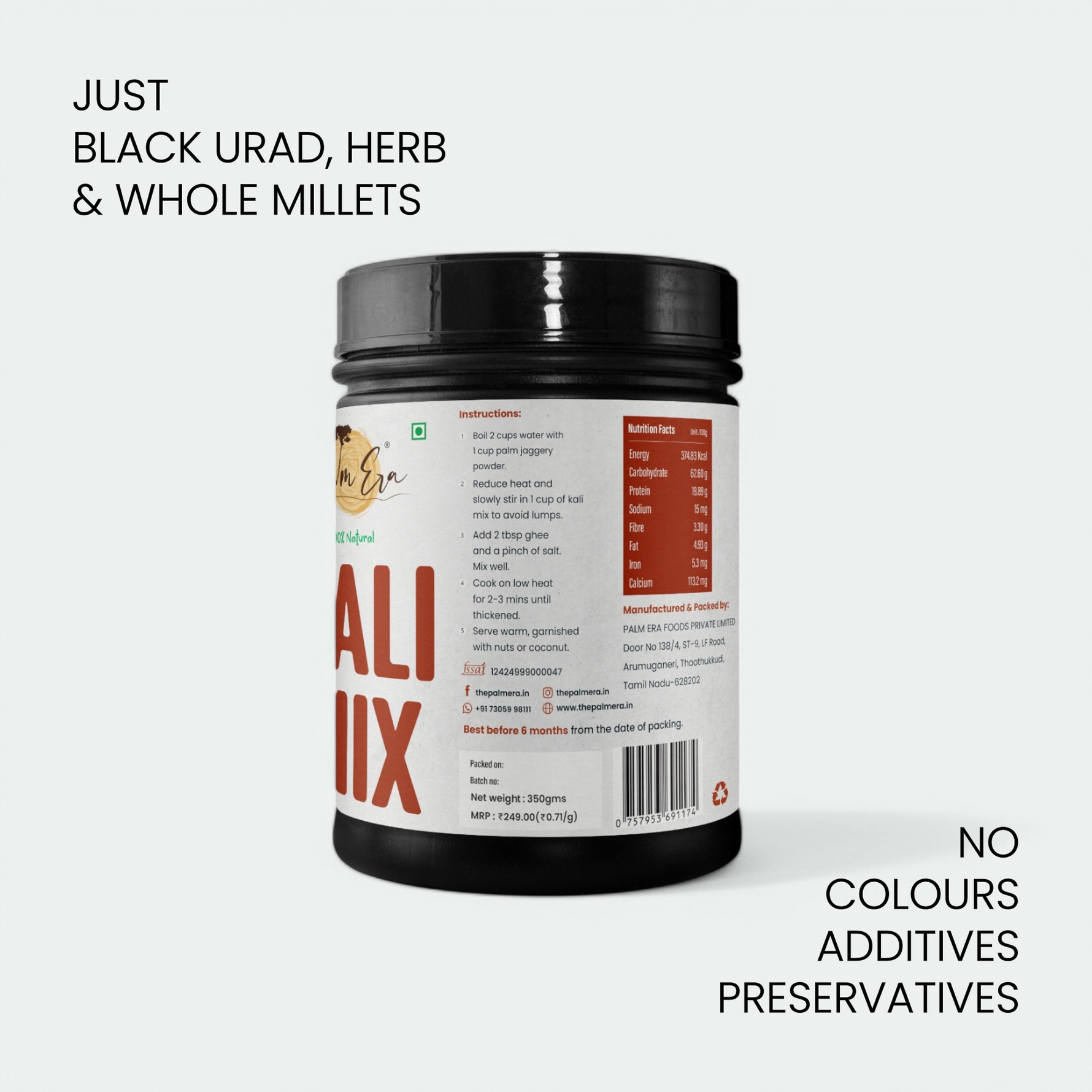 Kali Mix - Nutritious Black Dal & Millets Blend