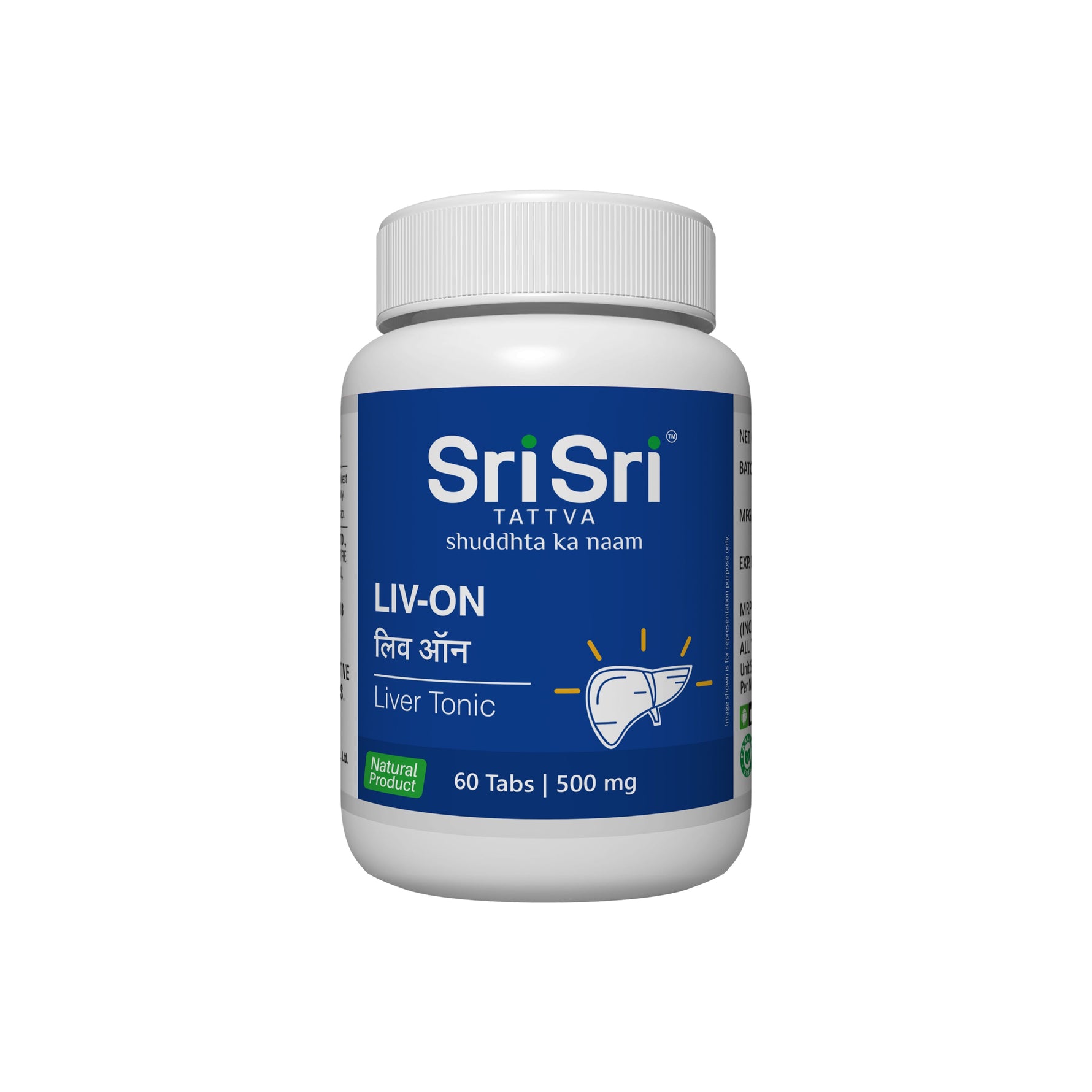 Liv-On - Liver Tonic | Rejuvenates the Liver | Improves Appetite | Ayurvedic Natural Product | 60 Tabs, 500 mg