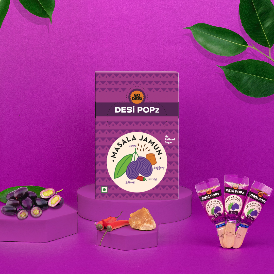 DESi Popz Masala Jamun | Made with Jaggery | Pack of 50