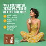 Mille Plant Protein | 25g/Scoop | Coffee-hazelnut | Fermented Yeast Protein | No Bloat I Vegan  | 38g Trial Pack (Pack of 3)
