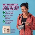 Mille Plant Protein | 31g/Scoop | Unflavoured | Fermented Yeast Protein | No Bloat I Vegan  | 500g