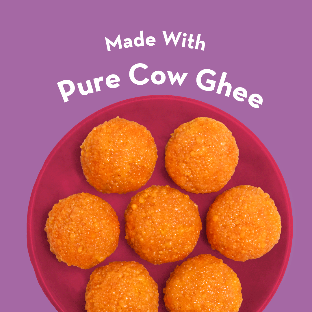 Ghee Motichoor Laddu | No Palm Oil or Maida