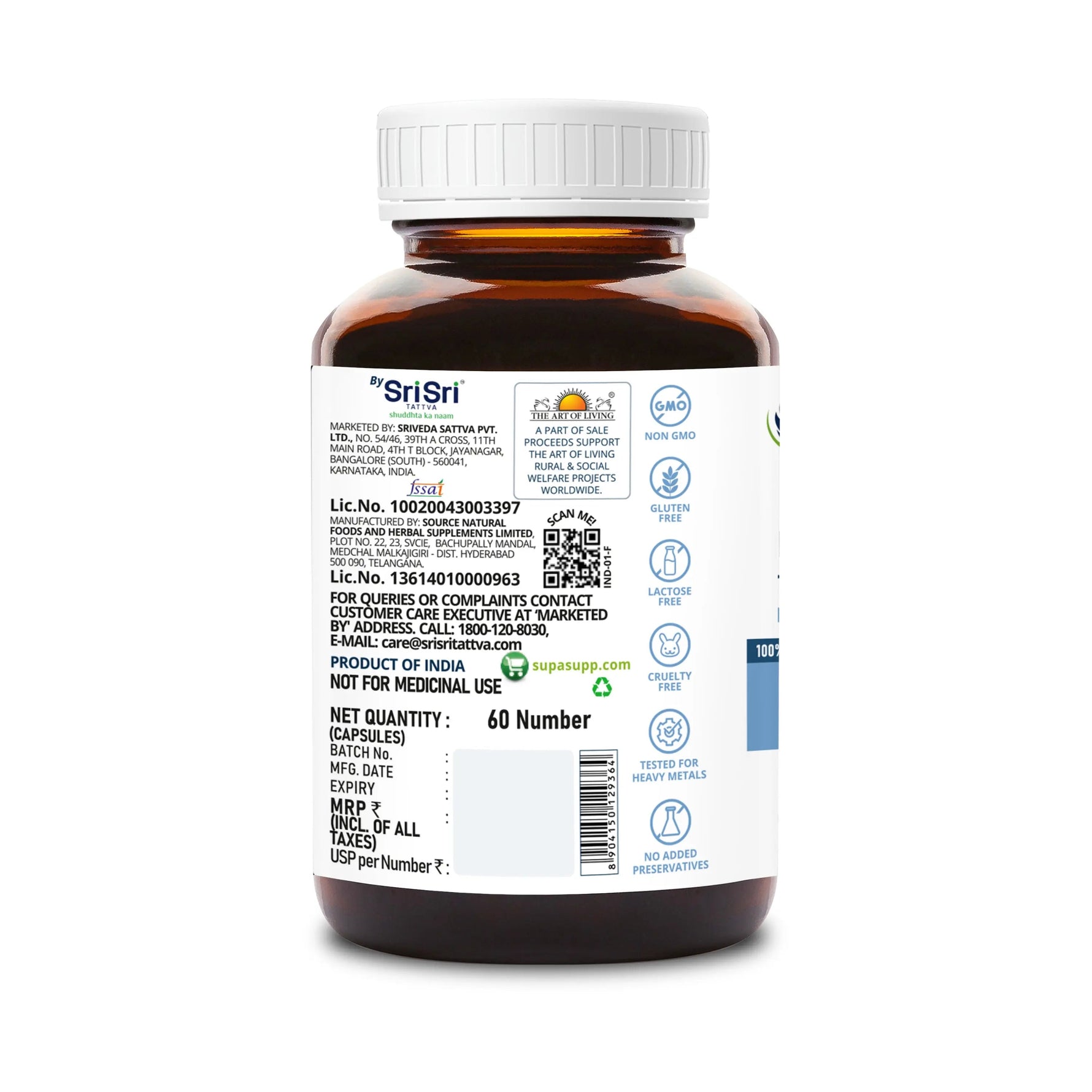 SupaSupp He's Active - Multivitamin for Men | All Round Nutrition For Men On The Go | Health Supplement | 60 Veg Cap, 500 mg