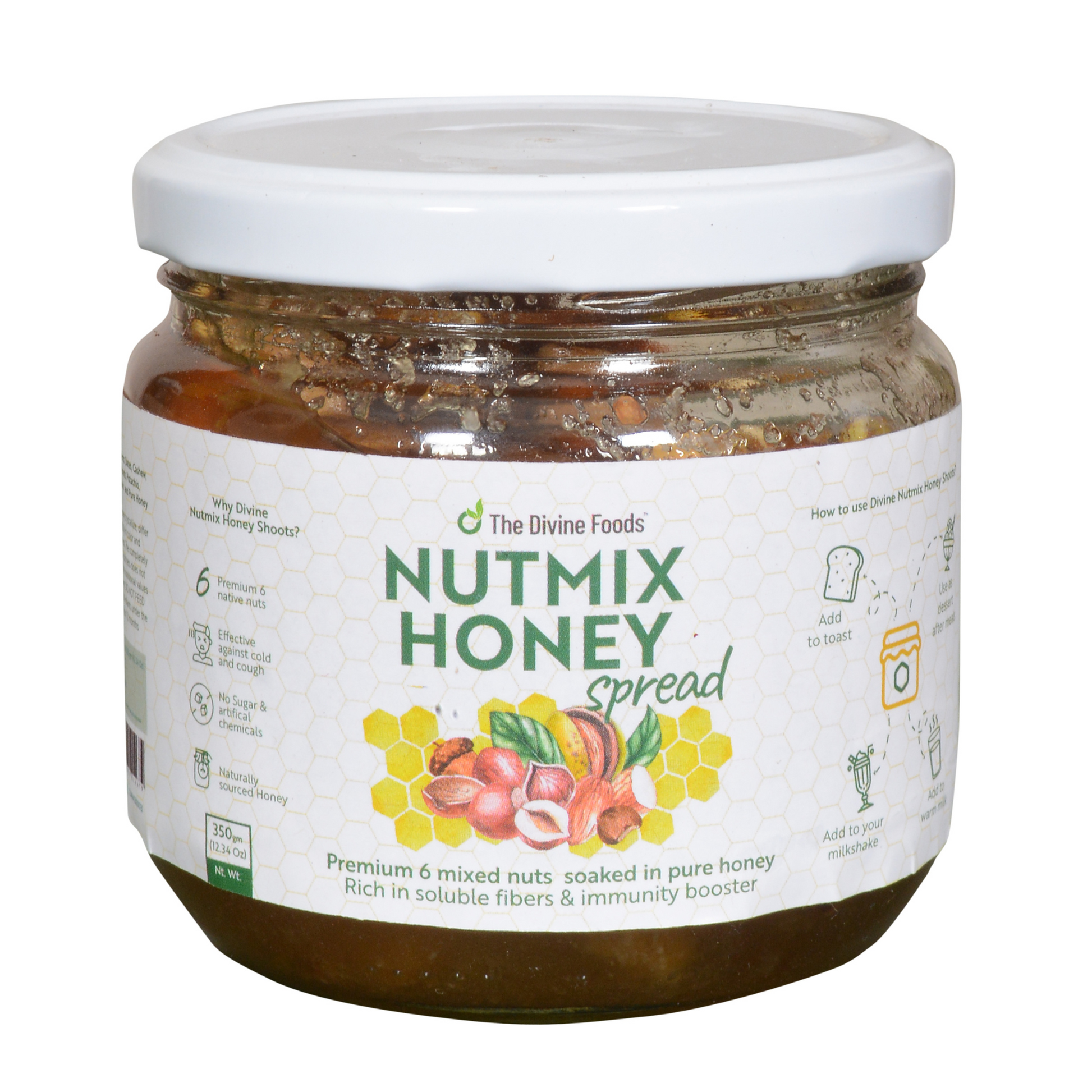 Nut Mix Honey (Made With Premium 5 Nuts & Single Origin Honey) For Immunity Boosting