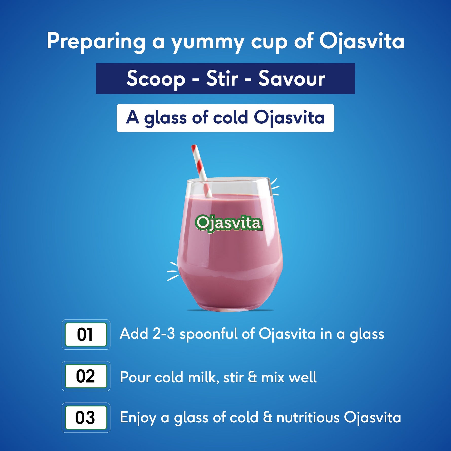 Strawberry Ojasvita  - Sharp Mind & Fit Body, 1 kg