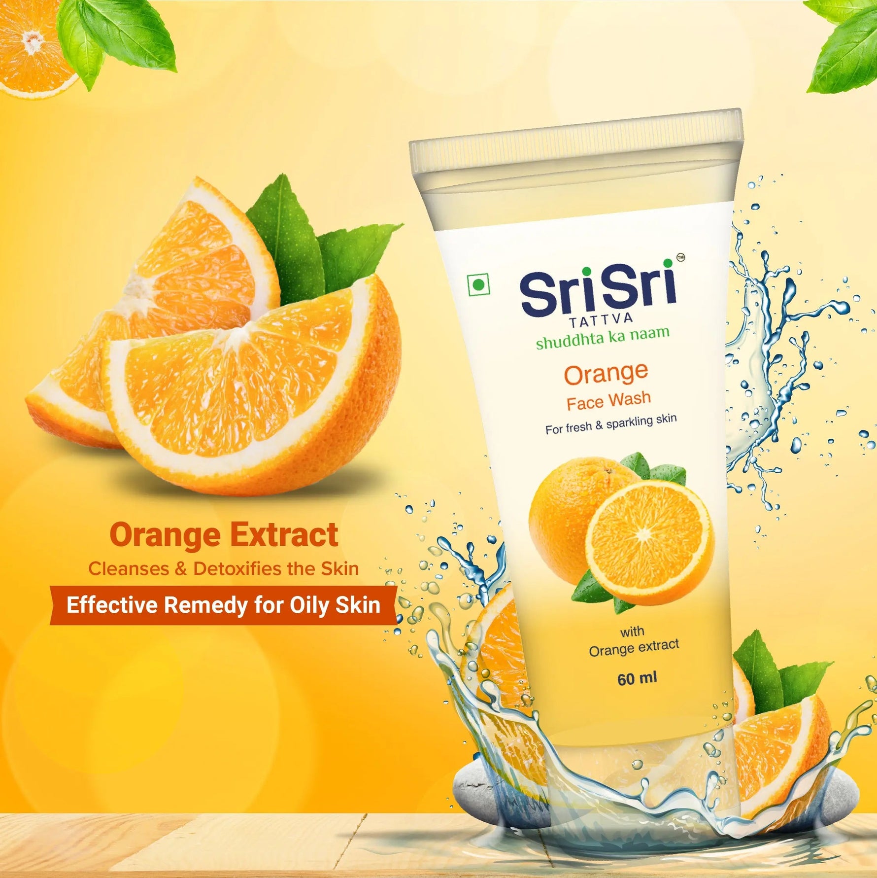 Orange Face Wash - Feel of Freshness, 60 ml