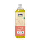 Organic Groundnut Oil Bottle - Cold Pressed | Unrefined | 1 L