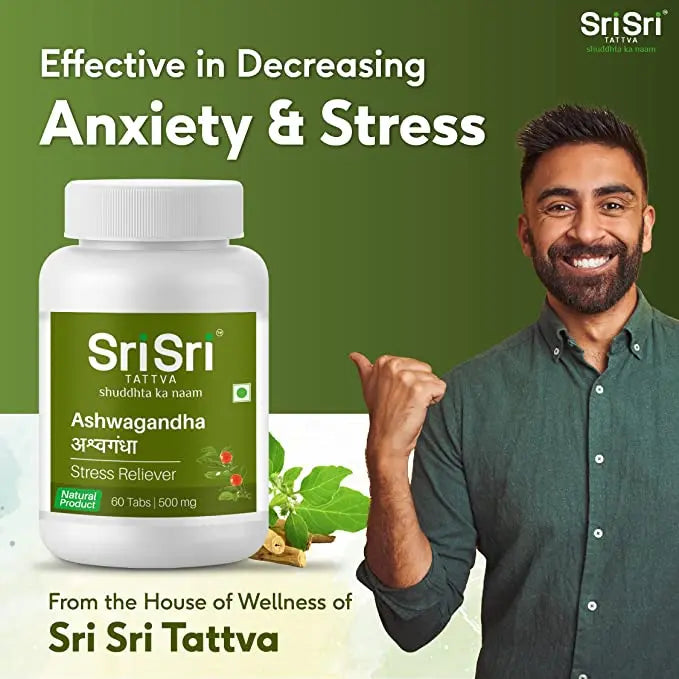 Ashwagandha - Stress Relief | Balances Nervous System | Promotes Quality Sleep | Restores Energy & Strength | 60 Tabs, 500 mg