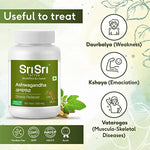 Ashwagandha - Stress Relief | Balances Nervous System | Promotes Quality Sleep | Restores Energy & Strength | 60 Tabs, 500 mg