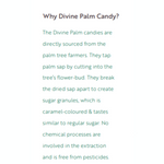 Organic Palm Candy | Natural Sweetener, Sugar Alternative | Unrefined