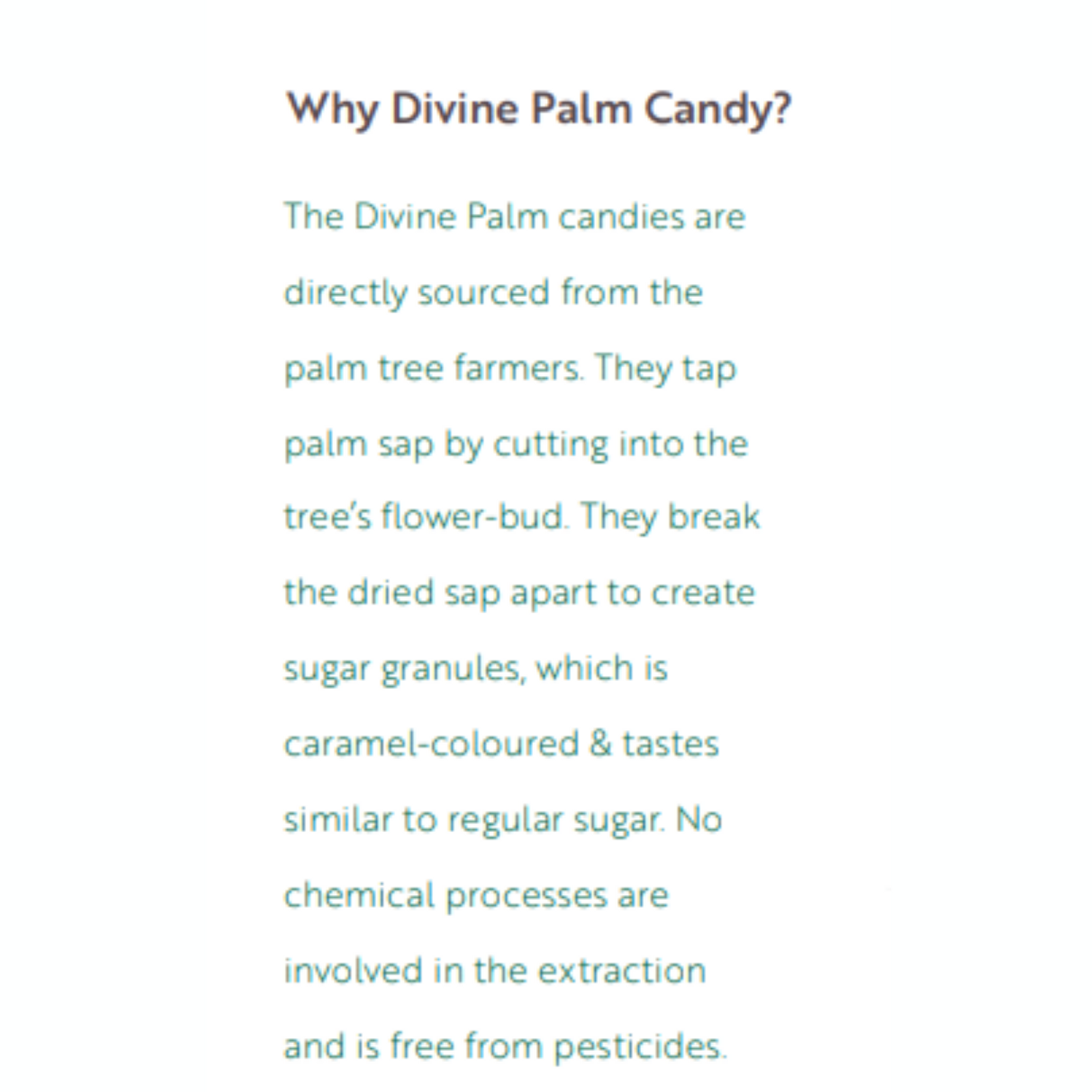 Organic Palm Candy | Natural Sweetener, Sugar Alternative | Unrefined