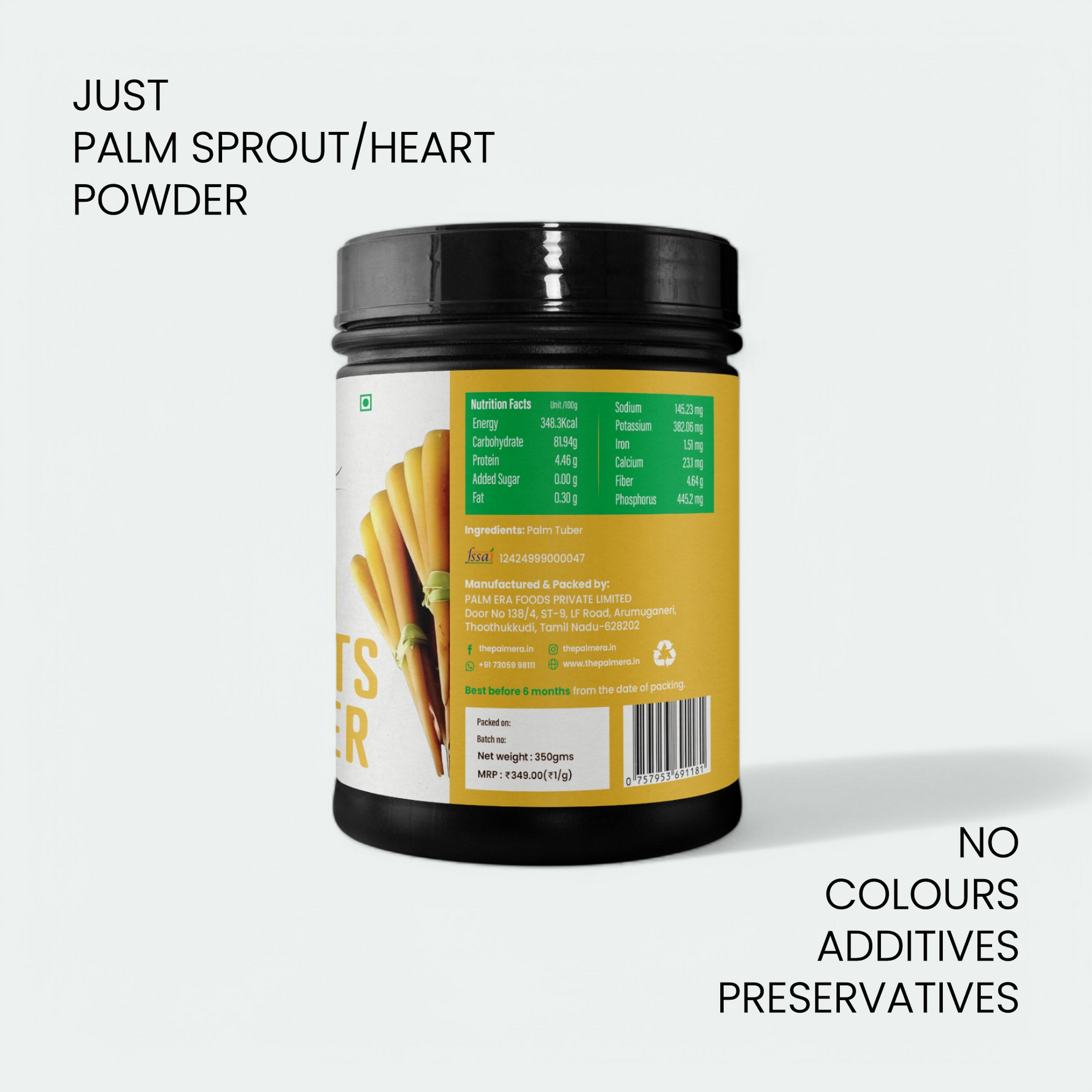 Natural Palm Sprouts Powder for Energy – Low GI Superfood | Palm Era