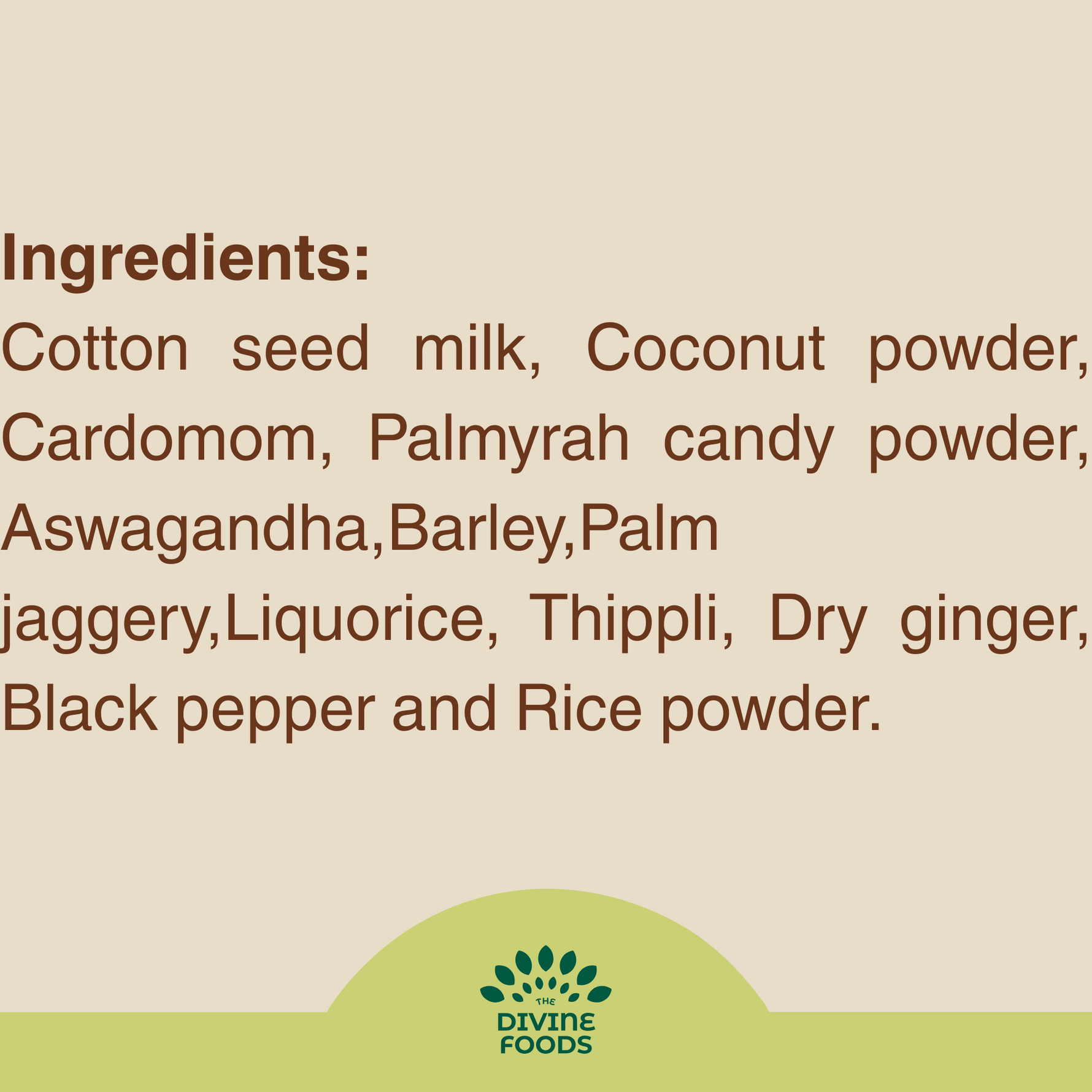 Paruthi Paal-Cotton Seed Instant Latte Mix(Cold and Cough remedy/Helps with Menstrual Cramps)